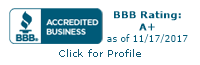 Link to BBB A+ rating profile