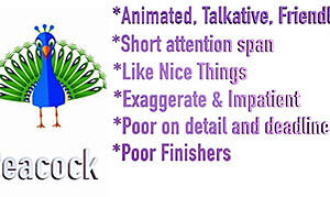 Peacock Personality Type In 1 Minute